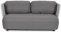 Casa Padrino Luxus Gartensofa Grau / Hellgrau / Schwarz 167 x 86 x H. 79 cm - Wetterbest�ndiges Garten Sofa - Terrassen Sofa - Garten M�bel - Terrassen M�bel - Outdoor M�bel