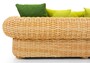 Casa Padrino Luxus 3er Gartensofa Naturfarben / Gr�n 260 cm