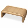 Casa Padrino Luxus Gartentisch Honigfarben 125 cm - Outdoor Garten Couchtisch