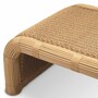 Casa Padrino Luxus Gartentisch Honigfarben 125 cm - Outdoor Garten Couchtisch