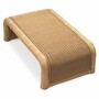 Casa Padrino Luxus Gartentisch Honigfarben 125 cm - Outdoor Garten Couchtisch