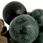 Casa Padrino Luxus Marmor Deko Objekt Weintrauben Gr�n / Vintage Messing 27 cm
