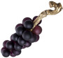 Casa Padrino Luxus Glas Deko Objekt Weintrauben Lila / Vintage Messingfarben 50 x 20 x H. 20 cm - B�ro Schreibtisch Wohnzimmer Deko Accessoires