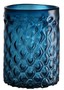 Casa Padrino Luxus Glas Kerzenleuchter Blau  20 x H. 28 cm - Hotel & Restaurant Deko Accessoires