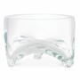 Casa Padrino Luxus Glas Sch�ssel  25 x H. 16 cm - Runde Deko Sch�ssel aus mundgeblasenem Glas - Deko Accessoires - Luxus Qualit�t