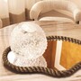 Casa Padrino Luxus Glas Vase  26 x H. 24 cm - Mundgeblasene Blumenvase - Deko Blumenvase - Deko Accessoires - Deko Glas Vasen - Luxus Accessoires