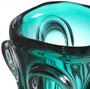 Casa Padrino Luxus Glas Vase T�rkis  20 x H. 31 cm - Moderne Deko Blumenvase - Deko Accessoires - Luxus Kollektion