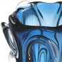 Casa Padrino Luxus Glas Vase Blau  20 x H. 31 cm - Moderne Deko Blumenvase - Deko Accessoires - Luxus Kollektion