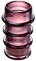 Casa Padrino Luxus Glas Vase Pink  16 x H. 29,5 cm - Mundgeblasene Blumenvase - Runde Deko Blumenvase - Deko Accessoires - Deko Glas Vasen - Luxus Accessoires