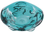 Casa Padrino Luxus Glasschale T�rkis  27,5 x H. 7 cm - Mundgeblasene Deko Glas Obstschale - Glas Deko Accessoirs - Luxus Kollektion