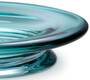 Casa Padrino Luxus Glasschale T�rkis  30 x H. 7 cm - Runde Obstschale - Deko Schale aus mundgeblasenem Glas - Luxus Kollektion