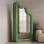 Casa Padrino Luxus Gussbeton Standspiegel Gr�n 101 x H. 200 cm - Hotel & Garten M�bel
