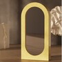 Casa Padrino Luxus Gussbeton Standspiegel Gelb 100 x H. 200 cm - Hotel & Garten M�bel