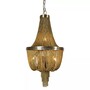 Casa Padrino Luxus H�ngeleuchte Antik Messingfarben  40 x H. 104 cm - Kettenl�ster