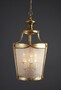 Casa Padrino Luxus H�ngeleuchte Laterne Antikgold  45 x H. 90 cm - Handgefertigte Laterne aus Edelstahl - Luxus Kollektion - Edel & Prunkvoll
