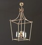 Casa Padrino Luxus H�ngeleuchte Laterne Elfenbein  55 x H. 100 cm - Handgefertigte Laterne aus Schmiedeeisen - Luxus Kollektion - Edel & Prunkvoll 
