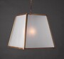 Casa Padrino Luxus H�ngeleuchte Laterne Messing Br�niert B. 60 x H. 60 cm - Handgefertigte Laterne aus Messing - Luxus Kollektion - Edel & Prunkvoll 