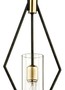 Casa Padrino Luxus H�ngeleuchte Bronze / Messing 24,1 x H. 61,6 cm - Designer Wohnzimmer Pendelleuchte