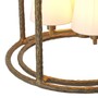 Casa Padrino Luxus H�ngeleuchte Vintage Messing / Wei� H. 93,5 cm - Luxus Qualit�t