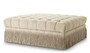 Casa Padrino Luxus Chesterfield Hocker Creme 125 x 125 x H. 47 cm - Quadratischer Fu�hocker