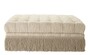 Casa Padrino Luxus Chesterfield Hocker Creme 125 x 125 x H. 47 cm - Quadratischer Fu�hocker