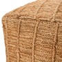 Casa Padrino Luxus Hocker aus Natur Jute 60 x 60 x H. 40 cm - Wohnzimmer Sitzhocker - Luxus M�bel