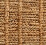 Casa Padrino Luxus Hocker aus Natur Jute 60 x 60 x H. 40 cm - Wohnzimmer Sitzhocker - Luxus M�bel