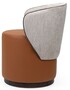 Casa Padrino Luxus Hocker Braun / Grau H. 78,5 cm - Luxus Wohnzimmer & Hotel M�bel