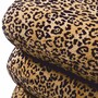 Casa Padrino Luxus Drehhocker Leopard H. 55 cm - Luxus Hotel M�bel