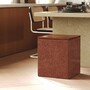 Casa Padrino Luxus Hocker Braun / Dunkelbraun 40 x 40 x H. 47 cm - Beton M�bel