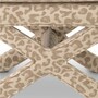 Casa Padrino Luxus Hocker mit Leoparden Design Beige - Luxus Wohnzimmer M�bel