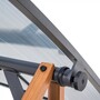Casa Padrino Luxus Hollywood Schaukel Grau / Braun - Garten Schaukel mit Sonnendach
