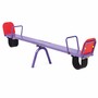 Casa Padrino Kinderwippe Lila / Rot 262 cm - Garten Wippe - Spielplatz Wippe - Kinder Spielger�t - Spielplatz Equipment