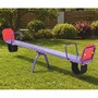 Casa Padrino Kinderwippe Lila / Rot 262 cm - Garten Wippe - Spielplatz Wippe - Kinder Spielger�t - Spielplatz Equipment