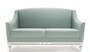 Casa Padrino Luxus Jugendstil 2er Sofa Mintgr�n / Wei� 152 x 90 x H. 96 cm - Luxus Qualit�t 