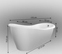 Casa Padrino Luxus Jugendstil Badewanne Schwarz / Wei� 170 x 80 x H. 70,5 cm - Freistehende Retro Antik Badewanne - Badezimmer M�bel