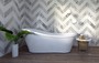 Casa Padrino Luxus Jugendstil Badewanne Wei� 170 x 80 x H. 70,5 cm - Freistehende Retro Antik Badewanne - Badezimmer M�bel
