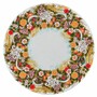 Casa Padrino Luxus Jugendstil Garten Esstisch Wei� / Bunt / Schwarz  120 cm - Gastronomie & Garten M�bel - Made in Italy