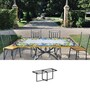 Casa Padrino Luxus Jugendstil Gartentisch Fr�chte und Bl�ten 200 x 100 cm - Rechteckiger Esstisch aus handbemaltem Lavastein - Gastronomie M�bel - Made in Italy