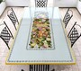 Casa Padrino Luxus Jugendstil Gartentisch Fr�chtegirlande 250 x 100 cm - Rechteckiger Esstisch aus handbemaltem Lavastein - Gastronomie M�bel - Made in Italy