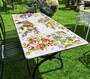 Casa Padrino Luxus Jugendstil Gartentisch Blumenstrau� 180 x 90 cm - Rechteckiger Esstisch aus handbemaltem Lavastein - Gastronomie M�bel - Made in Italy