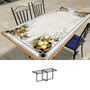 Casa Padrino Luxus Jugendstil Gartentisch Zitronenzweige 180 x 90 cm - Rechteckiger Esstisch aus handbemaltem Lavastein - Gastronomie M�bel - Made in Italy