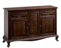 Casa Padrino Luxus Jugendstil Kommode mit 3 T�ren und 2 Schubladen Dunkelbraun 148,3 x 45,6 x H. 95 cm - Luxus Qualit�t 