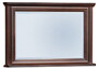 Casa Padrino Luxus Jugendstil Spiegel Dunkelbraun 107 x 12 x H. 71,2 cm - Rechteckiger Massivholz Wandspiegel - Schlafzimmer Spiegel - Barock & Jugendstil Schlafzimmer M�bel