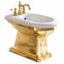 Casa Padrino Luxus Jugendstil Bidet Wei� / Gold - Badezimmer Accessoires - Made in Italy