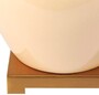 Casa Padrino Luxus Keramik Tischleuchte Creme / Gold / Wei�  40 x H. 70 cm
