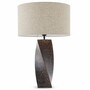 Casa Padrino Luxus Keramik Tischleuchte Vintage Braun / Grau H. 68,5 cm