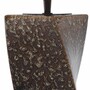 Casa Padrino Luxus Keramik Tischleuchte Vintage Braun / Grau H. 68,5 cm
