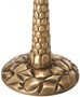 Casa Padrino Luxus Kerzenhalter Vintage Messingfarben  13 x H. 36 cm - Handgefertigter Messing Kerzenst�nder im Palmen Design - Luxus Accessoires