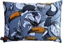 Casa Padrino Luxus Kissen Toronto Parrots Grau / Mehrfarbig 35 x 55 cm - Feinster Samtstoff - Luxus Qualit�t 